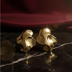 PVD Gold Plated Anti-Tarnish Statement Earrings for Women | Runway Fashions